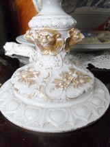 Meissen pedestal compote with old Limoge bowl (c1904) gorgeous decor in gold[7] - £349.98 GBP