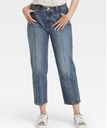 Womens Curvy High Rise Cropped Straight Jeans Blue Vintage Sz 2 Universa... - $19.71 CAD