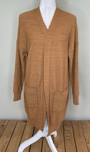 downeast NWT $36.99 women’s open front cardigan sweater Size S brown L1 - £7.58 GBP