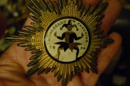 1934 Munchener Fasching Munich Germany Carnival German Badge Jester Rheinische - £369.99 GBP