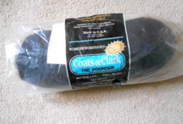 Coats &amp; Clark The Pounder 4 ply  Color 112 Black 100% Acrylic Fiber Yarn - £7.76 GBP