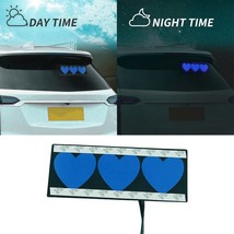 JDM Heart Shape Car Sticker Decal Back / Front / Rear Window Signal Light Blue - £11.99 GBP