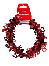 Valentine Day Heart Tinsel Garland 25 ft - $12.75
