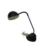 Vtg MCM  Black Gooseneck Weighted Lamp Cast Iron Industrial Desk Light A... - $619.43 MXN