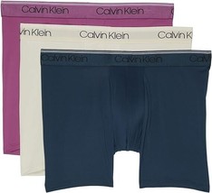 Calvin Klein Microfiber Stretch Boxer Briefs Mens XL 40-42 Multicolor 3 ... - £18.03 GBP