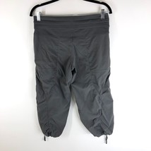 Lululemon Studio Crop Pants Drawstring Pockets Gray 6 - £34.02 GBP