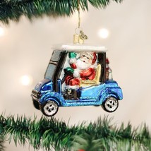 Old World Christmas Golf Cart Santa Christmas Ornament 40287 - £22.40 GBP