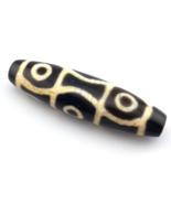 Unique pattern 6 eyes Unique Pattern Himalayan Tibetan Agate Dzi Bead Am... - €102,90 EUR