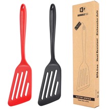 Pack Of 2 Silicone Fish Spatula, Non-Stick Large Slotted Flipper Turner, High He - £22.13 GBP