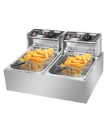 5000W Electric Deep Fryer 12L Dual Fry Machine Commercial Restaurant - $147.99