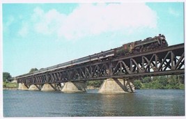 Postcard Train Canadian National Railways 6060 Crossing Richelieu River - £3.88 GBP