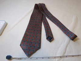 K.M. Milano orange blue green menswear neck tie necktie Men&#39;s GUC - £11.74 GBP