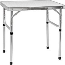 Aluminum Portable Folding Camp Table With Carry Handle - By Trademark, White - £30.78 GBP