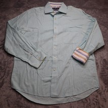 R&amp;G Robert Graham Shirt Adult XL Blue Long Sleeve Button Up Casual Mens - $29.68