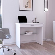 80&quot; Computer Writing Desk w/ Drawer &amp; Shelf - Compact Workstation - $1,971.41 MXN