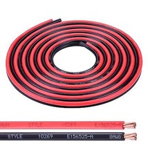 Flexible 8 Gauge Wire 10 Feet Stranded Oxygen Free Copper Electrical Wire for So - £48.62 GBP