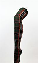 TARTAN OVERKNEE OVER KNEE HIGH SOCKS 4 X COLOURS FANCY DRESS DANCE - $8.37