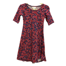 LuLaRoe Adeline Girls Floral Dress Sz 6 - £13.51 GBP
