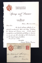 c.1899 Letter from Standard Clothing Company Spring and Summer Collectio... - £44.34 GBP