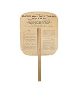 Vintage Reading PA Advertising Fan Wall Paper Company - €25,44 EUR