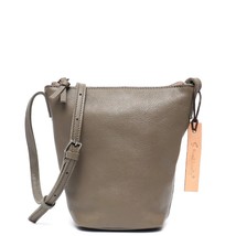 SC  hide Crossbody Bags Women Casual Daily Small Bucket Purse Zip Pocket Retro L - £97.82 GBP