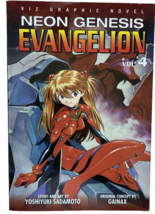 Neon Genesis Evangelion Vol 4 manga book by Yoshiyuki Sadamoto ~ VERY GOOD - £9.73 GBP