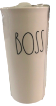 Boss Rae Dunn Travel Mug Tumbler Tall Coffee Tea Cup Mug - £15.31 GBP