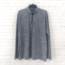 Old Navy Pullover Men XL Gray Long Sleeve Active Go Dry 1/4 Zip Activewear Shirt - £15.91 GBP