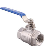 2-Pc Ball Valve Stainless Steel - 3/4&quot; Npt Female Full Port Ball Valv.. - £28.99 GBP