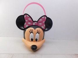 Miney Mouse Halloween Pumpkin Trick or Treat Candy Bucket Pail Disney - £17.00 GBP
