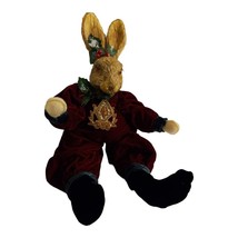 the royal elferie cinthia joyce rabbit decoration Poseable Christmas - $19.79