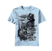 Star Wars Darth Vader, Boba Fett and Ships Prisma Wars T-Shirt NEW UNWORN (S-XL) - £18.55 GBP