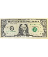 $1 One Dollar Star Note Bill 01197128 birthday anniversary January 28, 1971 - £23.59 GBP