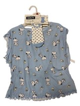 Peanuts Women&#39;s 3 Piece Snoopy Top, Shorts &amp; Footies Pajama Set - Size: ... - £11.20 GBP