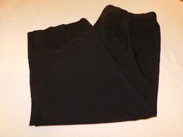 Vittorio St. Angleo Men&#39;s Long Pants Slacks Pant Size 38S Black Pleated ... - £16.14 GBP