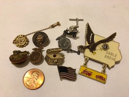 Vtg Masonic Lapel Pins Lot RNA PNG Royal Order of Moose FFA Lions Cub Sc... - $49.45