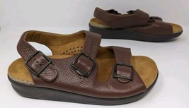 SAS Relaxed Sandals Women&#39;s Size 8.5 W Wide Brown Leather Tripad Comfort... - £31.37 GBP
