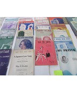20 Pcs Vintage Piano Sheet Music Musicals Romance Photos 1910-1940 Artwork - $9.85