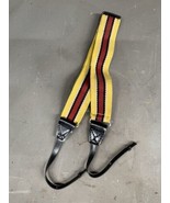 Vintage Canon Nikon Yellow Red Stripe Shoulder Camera Neck Strap Sony Ko... - $49.96 CAD