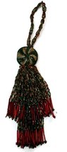 Katherine&#39;s Collection Peppermint Glass Tassel Ornament from 11 inches (... - £15.02 GBP