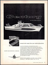 1950s Century Boat Company PRINT AD The New Coronado Twenty One BX3 - $104.40 MXN