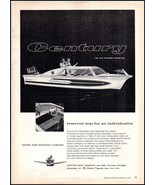 1950s Century Boat Company PRINT AD The New Coronado Twenty One BX3 - $104.40 MXN