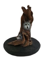 Bill Vernon Limited Edition Three Wolf Figurine the Series of Evolution COA #57 - £12.56 GBP