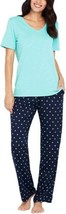 Splendid Womens Scoop Neck Solid Pajama Top Only,1-Piece, XX-Large, Turquoise - £39.51 GBP