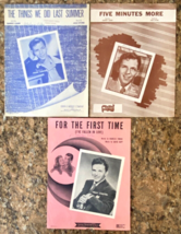 Lot of 3 1940&#39;s FRANK SINATRA Sheet Music-Mid Century Music-Cover Art-Vi... - $26.18