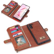 for Samsung Galaxy Note 10 Plus (Color: Brown) Leather Wallet FLIP Magne... - $2,241.83 MXN