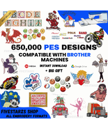 Machine Embroidery Designs for Brother 650,000 files PES format Instant ... - $16.00