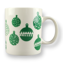 Starbucks Christmas Coffee Mug Holiday 2016 Green Ornaments 12 oz Coffee Tea Cup - £10.94 GBP