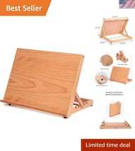 Versatile 5-Position Beech Wood Drafting Table Easel for Artists, 16.5&quot; ... - $45.00
