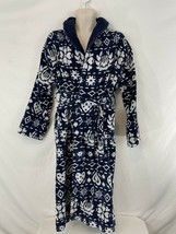 TJ Lawford M Blue Hearts Stars Turkish Cotton Terry Cloth Bath Robe - £48.99 GBP